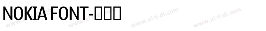 NOKIA FONT字体转换